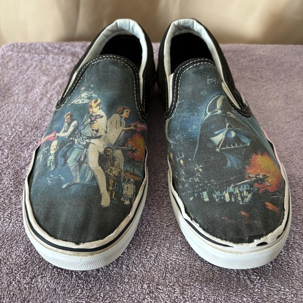 Vans Star Wars Slip-On Shoes A New Hope Men’s 6 Women’s 7.5